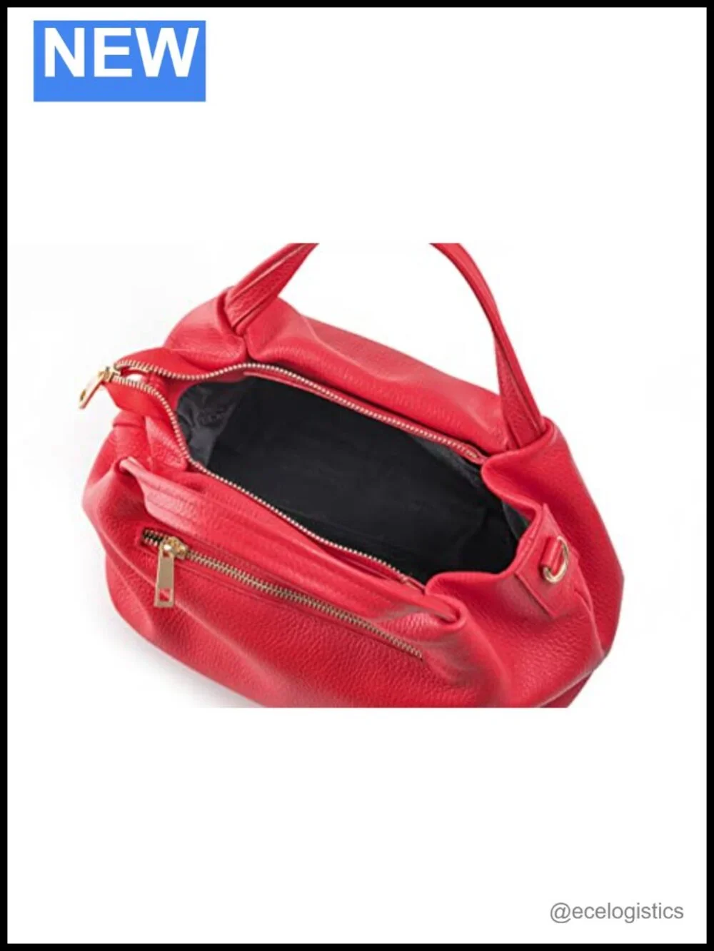 Genuine Italian Leather Medium Shoulder Crossbody Bag